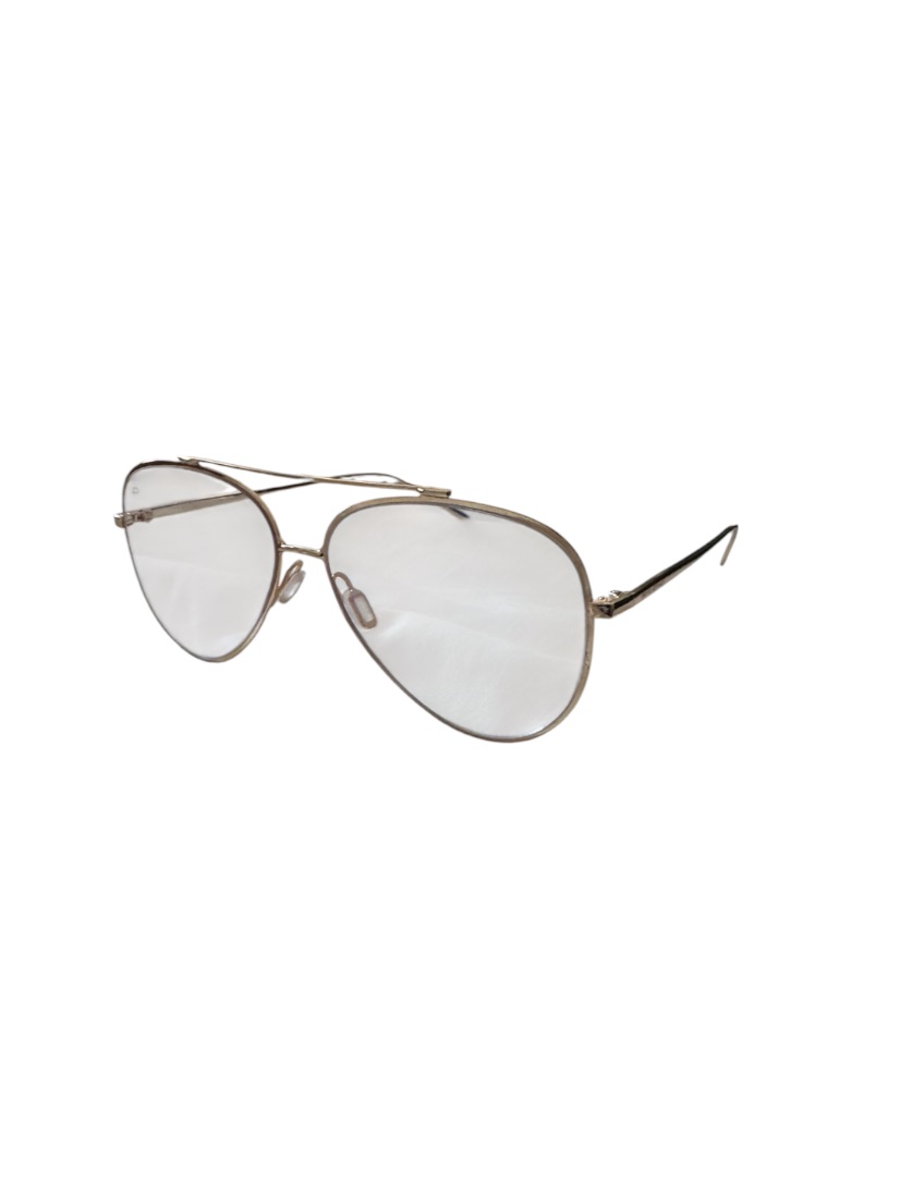 Nwt Clear Aviator Glasses With Gold Frame — image 2 of 8